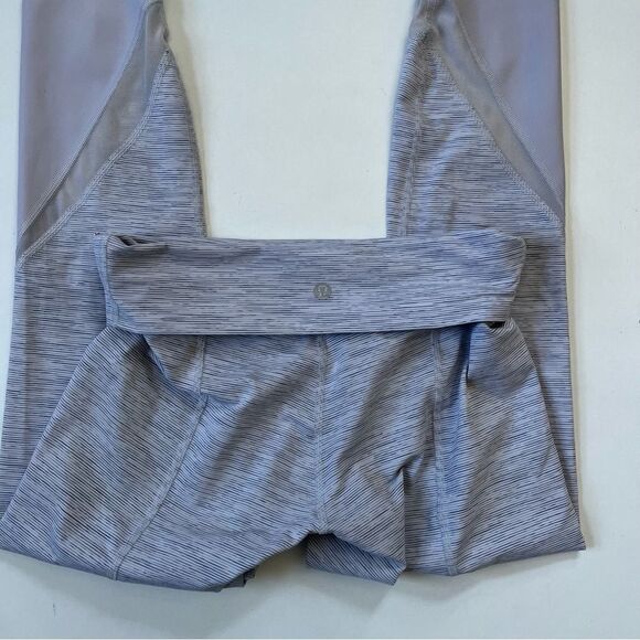 Lululemon Wunder Under Crop High-Rise *Roll Down Scallop Full-On Luxtreme - Picture 7 of 9